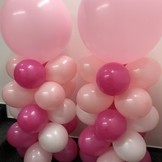 Balónek tmavě růžové 