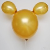 Zlaté balónky metalické 