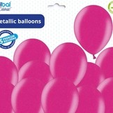 Balónek růžový metalický 064 - 50 ks