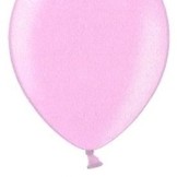 Balónek světle růžový metalický 071