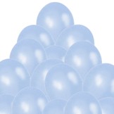 Balónky světlemodré metalické - 073 LIGHT BLUE - 30 ks