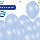 Balónky světlemodré metalické - 073 LIGHT BLUE - 50 ks