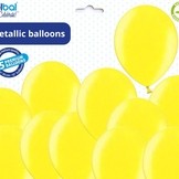 Balónky žluté metalické - 082 CITRUS YELLOW - 50 ks
