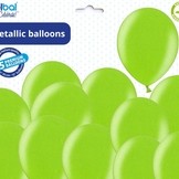 Balónky limetkově zelené metalické - 083 LIME GREEN - 50 ks
