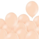 Světle broskvové balónky 100 kusů