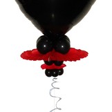 Závaží na balónky srdíčka červené spojené