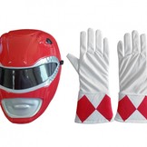 Red Ranger Power Rangers maska a rukavice