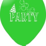 Balónky PARTY zelené 1 ks