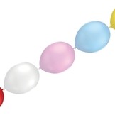 Balónky řetězové LED barevné - blikající mix barev 5ks