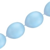 Balónky řetězové LED světle modré 5ks