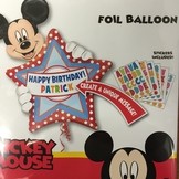 Mickey Mouse fol.balónek 76x60cm - z písmenek vytvoříte jméno 