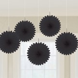 Závěsné dekorace černé 5 ks 15,2 cm