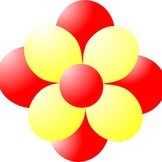 Balónky kytka červeno-žlutá