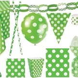 Balónky zelené s puntíky 6ks
