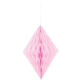 Závěsná dekorace diamant 35cm pink