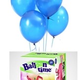 Helium Balloon time + balónky modré 30ks