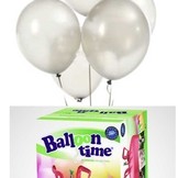 Balloon time + LED bílé balónky 16ks