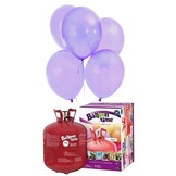 Helium Balloon time + balónky světle fialové 50ks