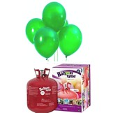 Helium Balloon time + balónky zelené 50ks
