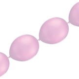 Balónky řetězové růžové 5 ks