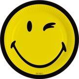 Smiley World talíře 8 ks 23 cm