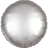 Balónek kruh stříbrný