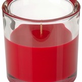 Svíčka ve skle Elegant červená 10/10 cm
