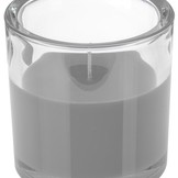 Svíčka ve skle Elegant šedá 10/10 cm