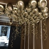 Balónky chromové zlaté 6 ks 30 cm