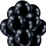 Balónky chromové černé grafitové 20 ks 30 cm