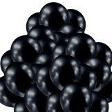 Balónky chromové černé grafitové 50 ks 30 cm