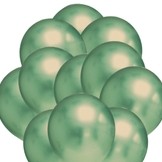 Chromové balónky zelené 20 ks