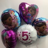 Krásné 5. narozeniny fóliový balónek kruh pro holky