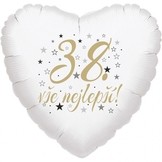 38. narozeniny balónek srdce