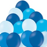Mix modrých balónků 50 kusů 