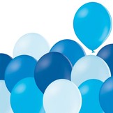 Mix modrých balónků 100 kusů