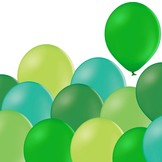 Mix zelených balónků 100 kusů