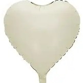 Balónek srdce smetanové 42 cm