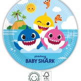 Baby Shark talíře 8 ks 23 cm