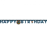 Girlanda Happy Birthday Vesmír narozeniny nápis 2 m