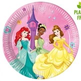 Princess talíře papírové 8 ks 20 cm