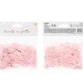 Konfety srdíčka světle růžové papírové 15 g 