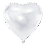Balonek srdce bílé 