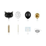 Kočka balónkový set černý