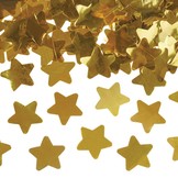 Vystřelovací konfety hvězdy zlaté 60cm