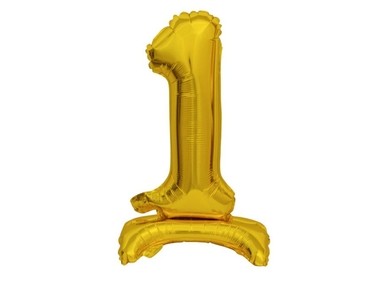 Balónky číslovky zlaté stojící 38 cm