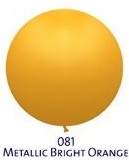 Obří metal. balónek - JUMBO - 081 BRIGHT ORANGE