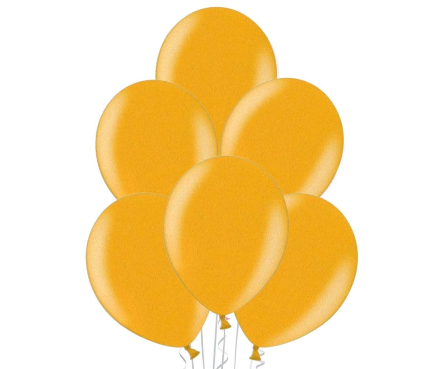 Balónek zlatý metalický 060 - 10 ks