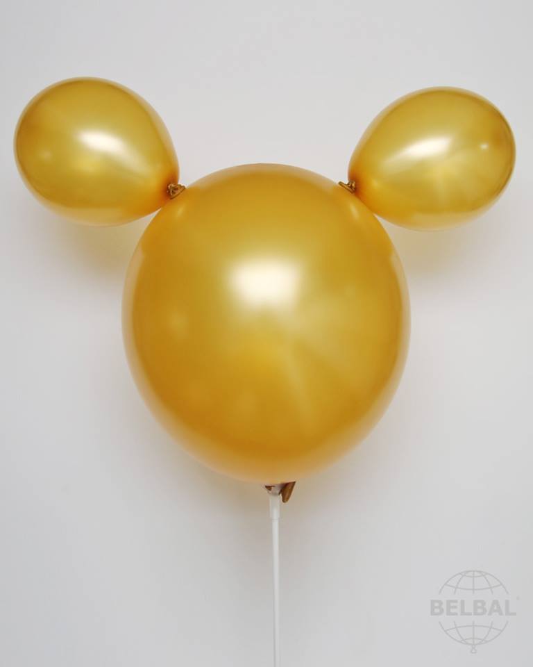 Zlaté balónky metalické 