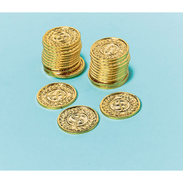 Mince zlaté 144 ks 3,4 cm x 3,4 cm